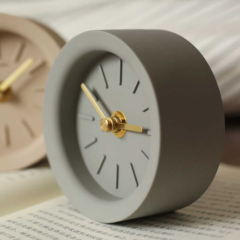 The Cement Desk Clock