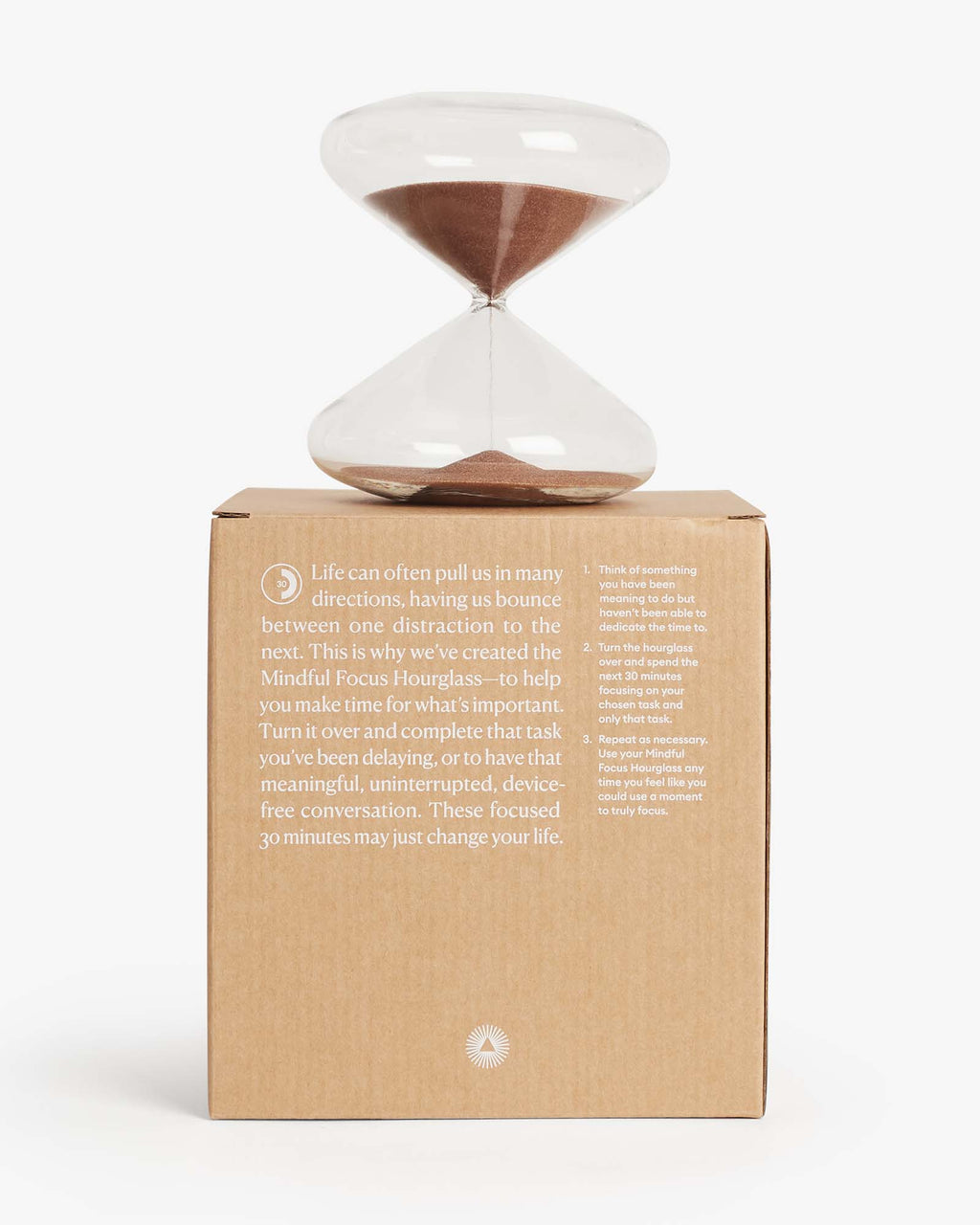 The 30-Minute Focus Hourglass | High-Clarity Glass