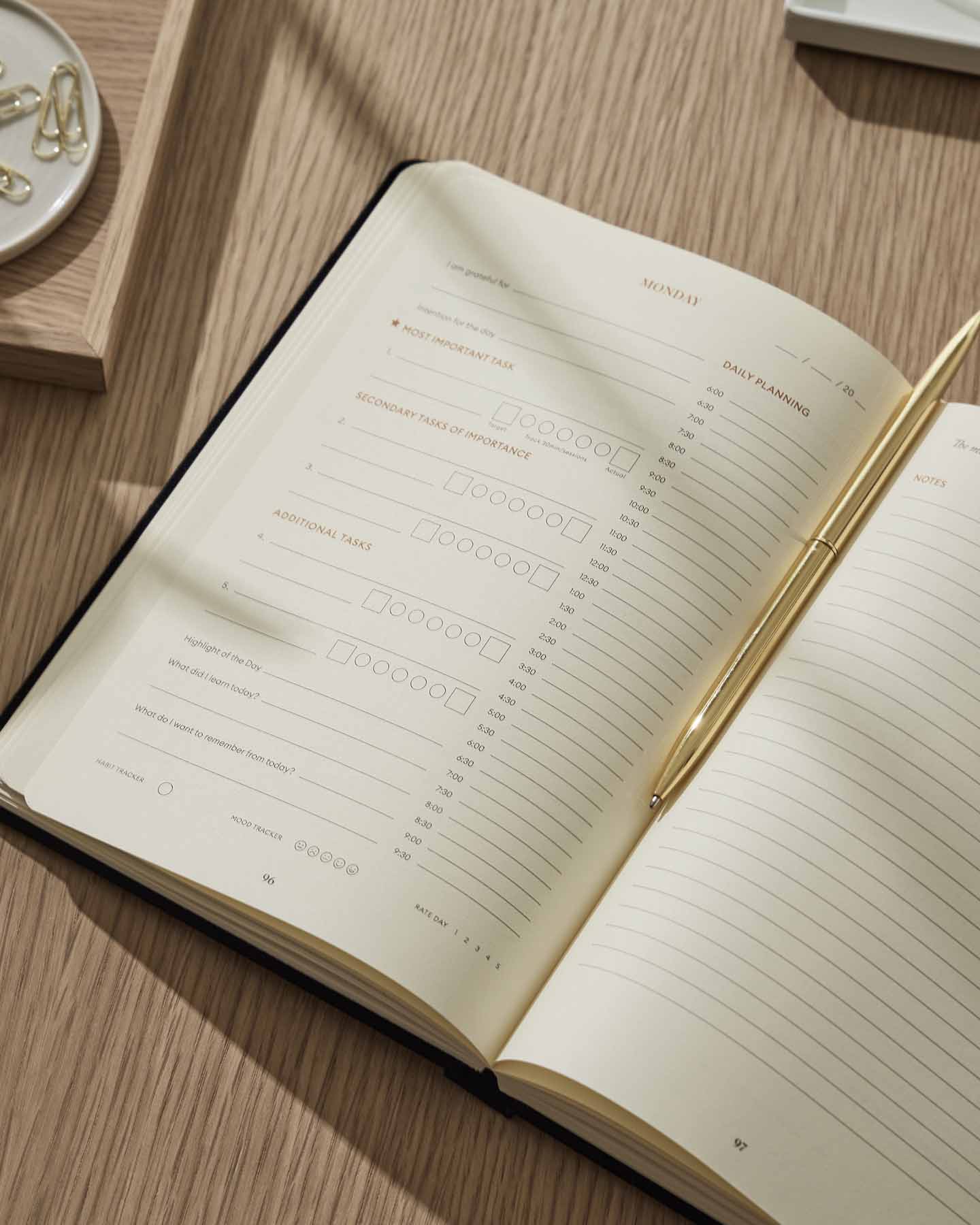 The Quarterly Focus Planner | Bound Linen Ledger