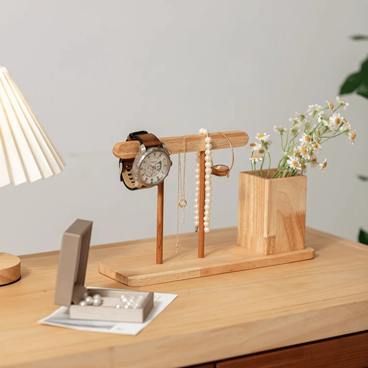 The Timeline Dock | Solid Wood Calendar & Pen Column