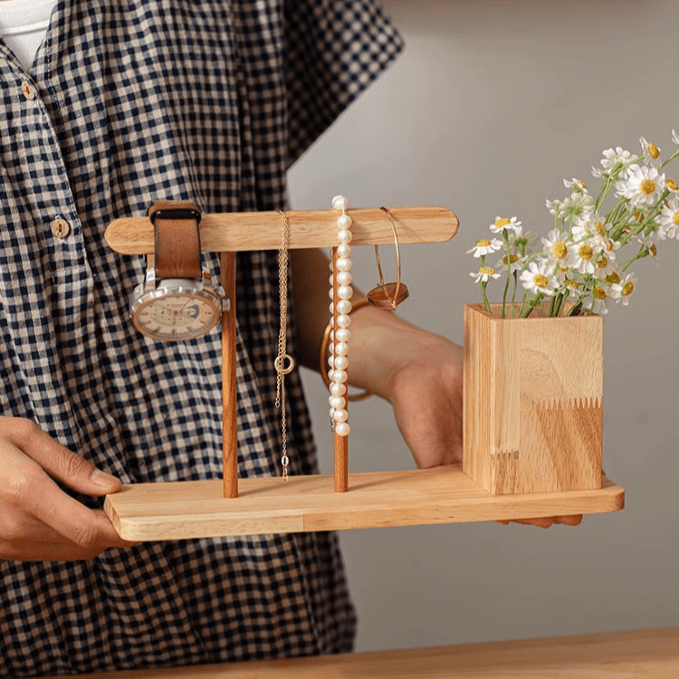 The Timeline Dock | Solid Wood Calendar & Pen Column