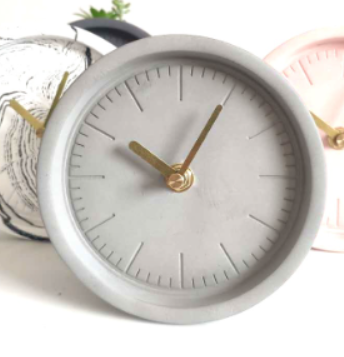 The Cement Desk Clock